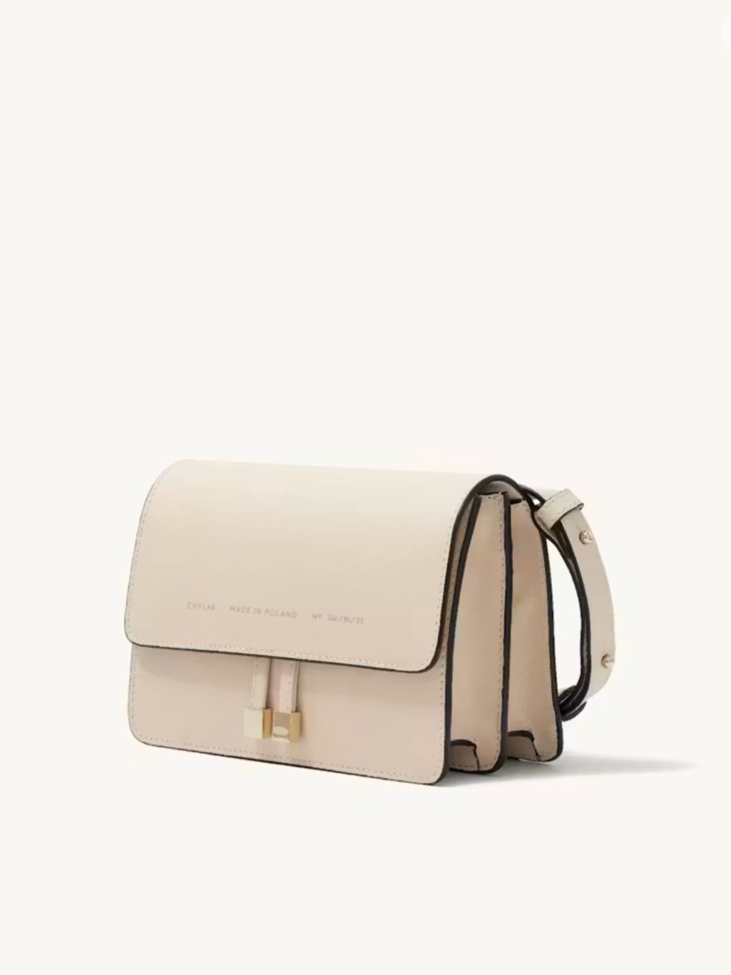 Chylak Structured Cream Leather Crossbody Bag With Minimal Hardware — image 2 of 6